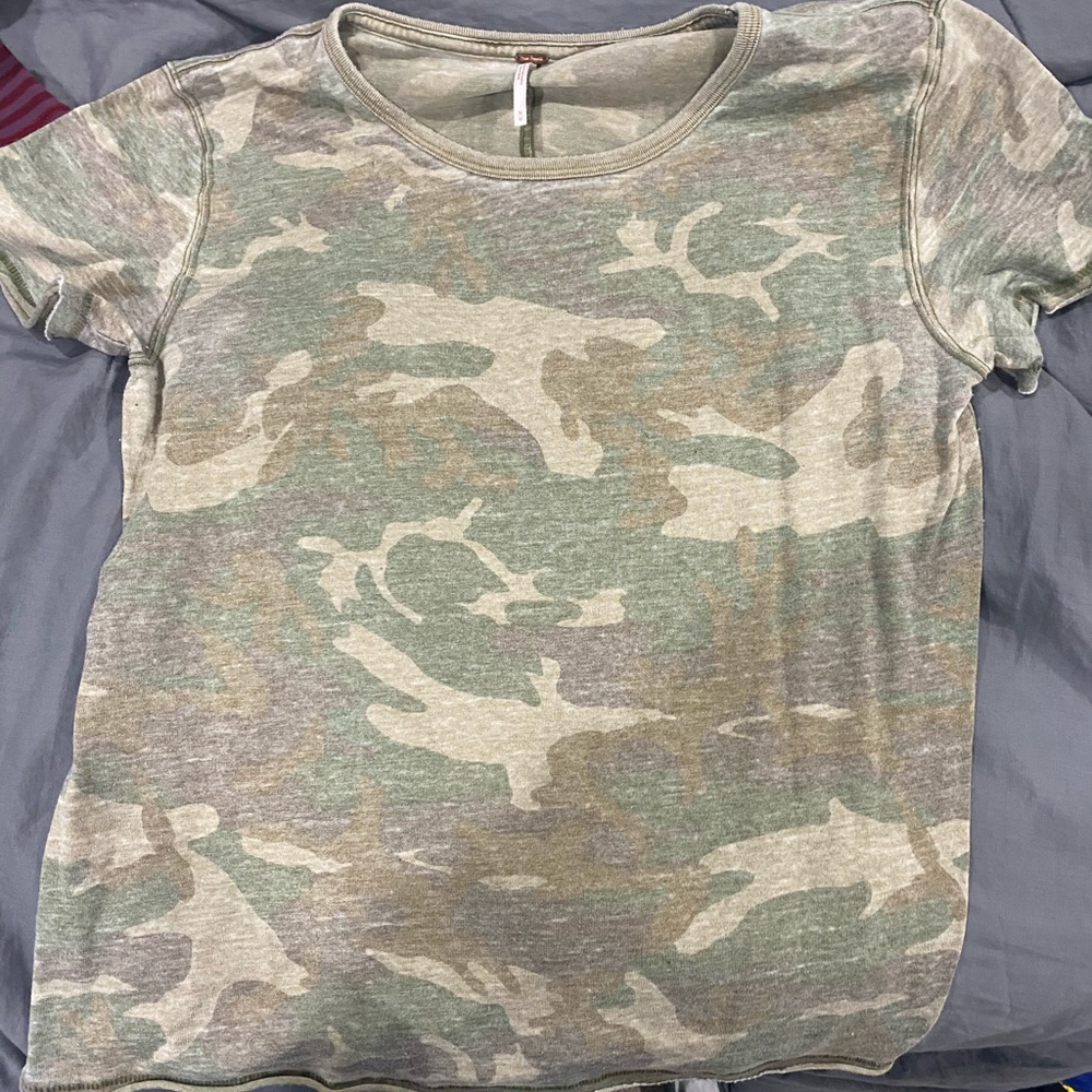 Camo Free People Tee
